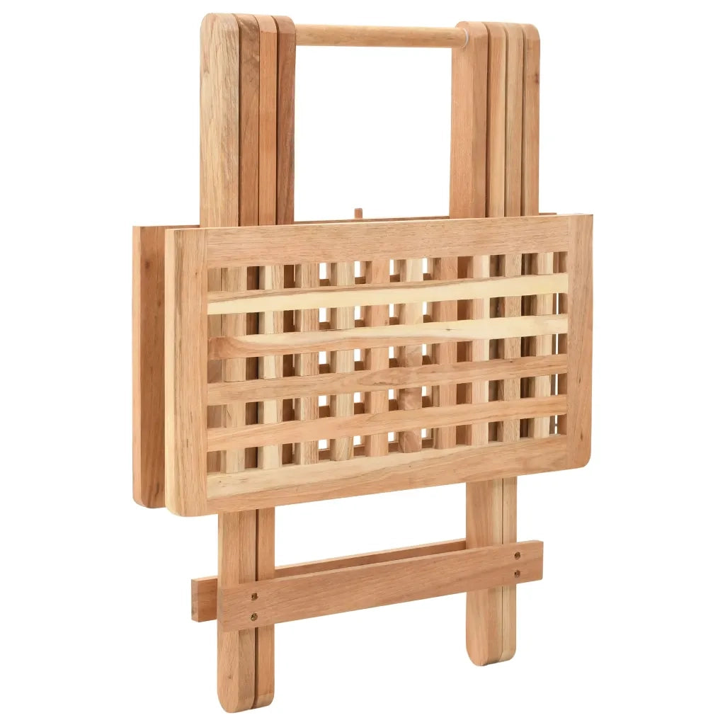 Tavolo Pieghevole in Legno di Noce 50x50x49 cm 247105