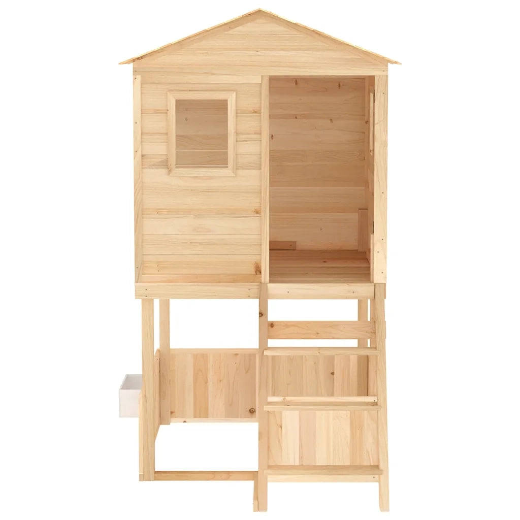 Set da Gioco da Esterno in Legno Massello di Abete