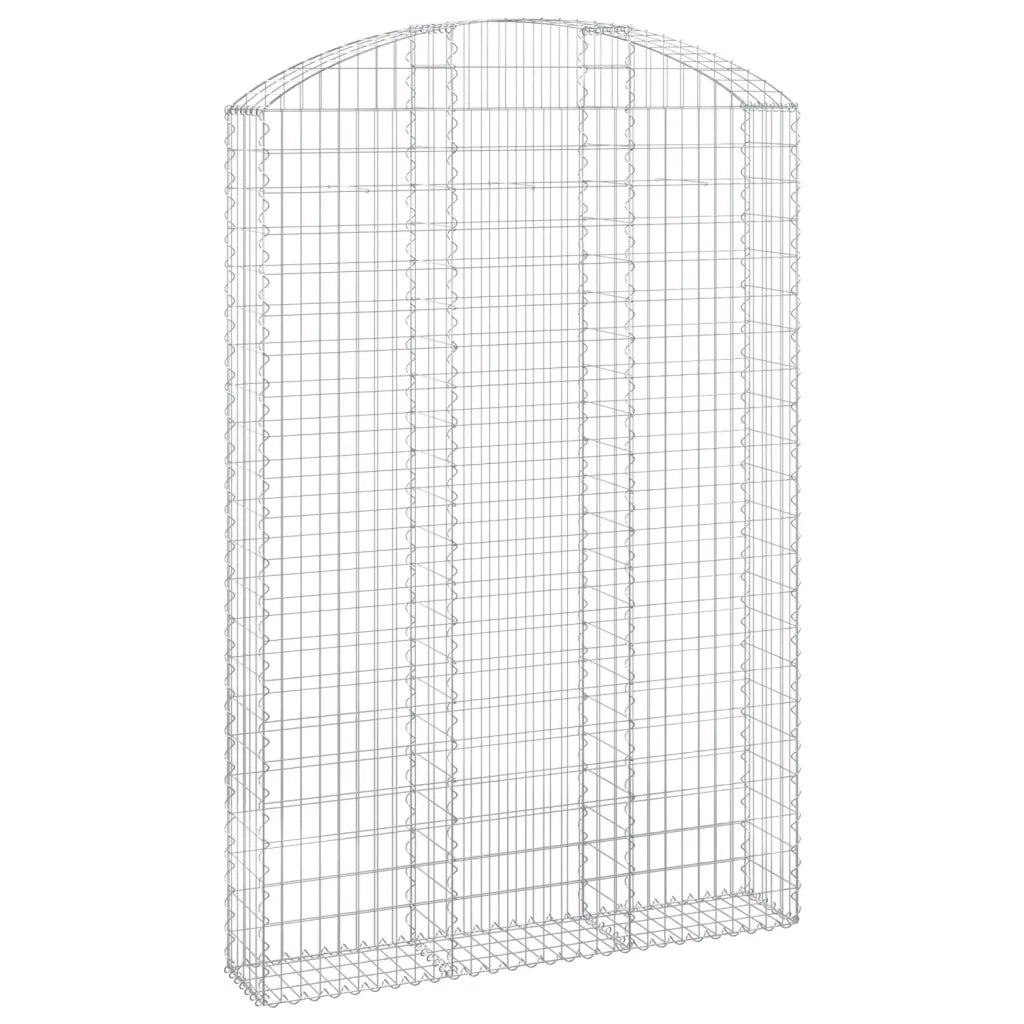 Cesto Gabbione ad Arco 150x30x220/240 cm Ferro Zincato 153451