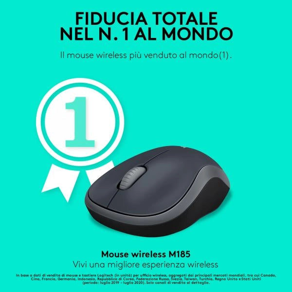 LOGITECH M185 Mouse grey