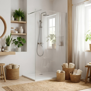 Parete Doccia Rea Flexi Transparent / Chrome 70
