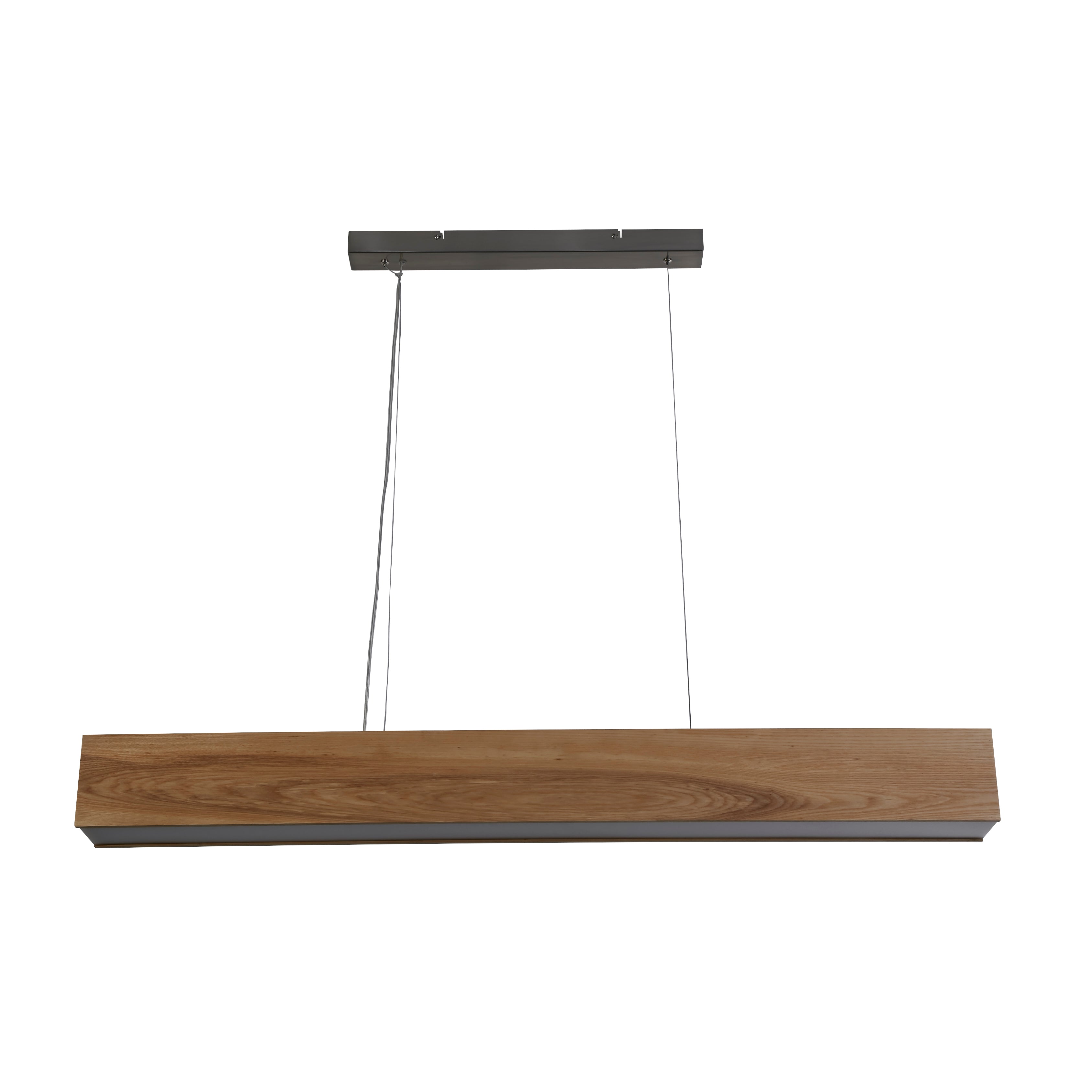 Lampadario Contemporaneo Cenere Acciaio Marrone Legno Argento Led 21W 3000K