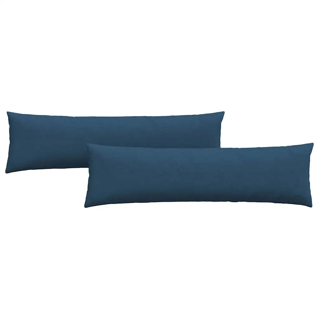 Cuscini da Divano 2 pz | Cuscini per sedie Blu 145 x 40 cm Tessuto