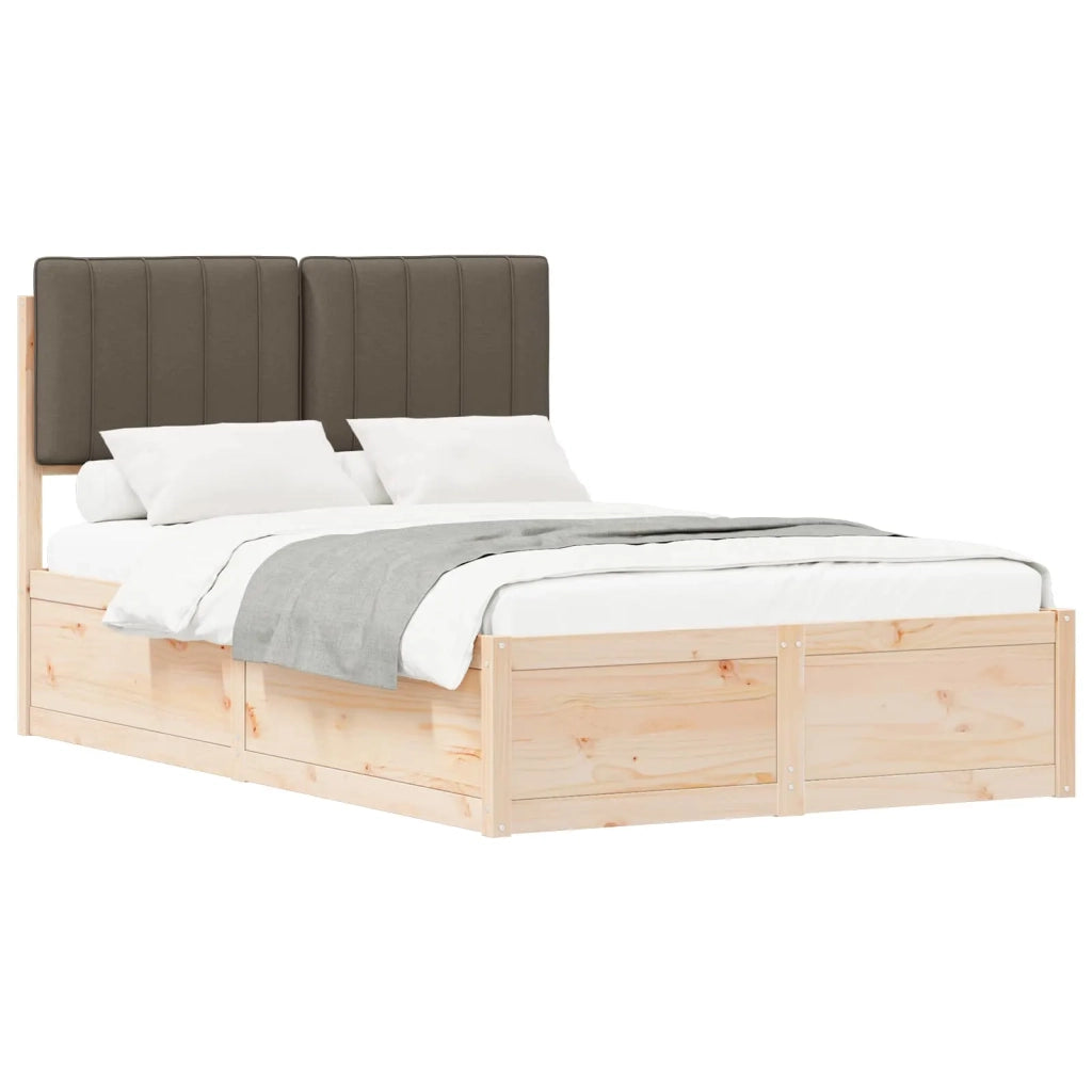Letto con Testiera Rivestita-Struttura Letto con Testiera Talpa 120 x 200 cm Pino massello 587681