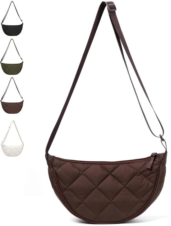 Borsa da Spalla Flessibile - Capacità Grande - Inclusa Borsa per Portafoglio - Adatta a Diversi Abiti - Tasca da Spalla con Cinturino Regolabile - Realizzata in Nylon - Capacità di Carico Elevata
