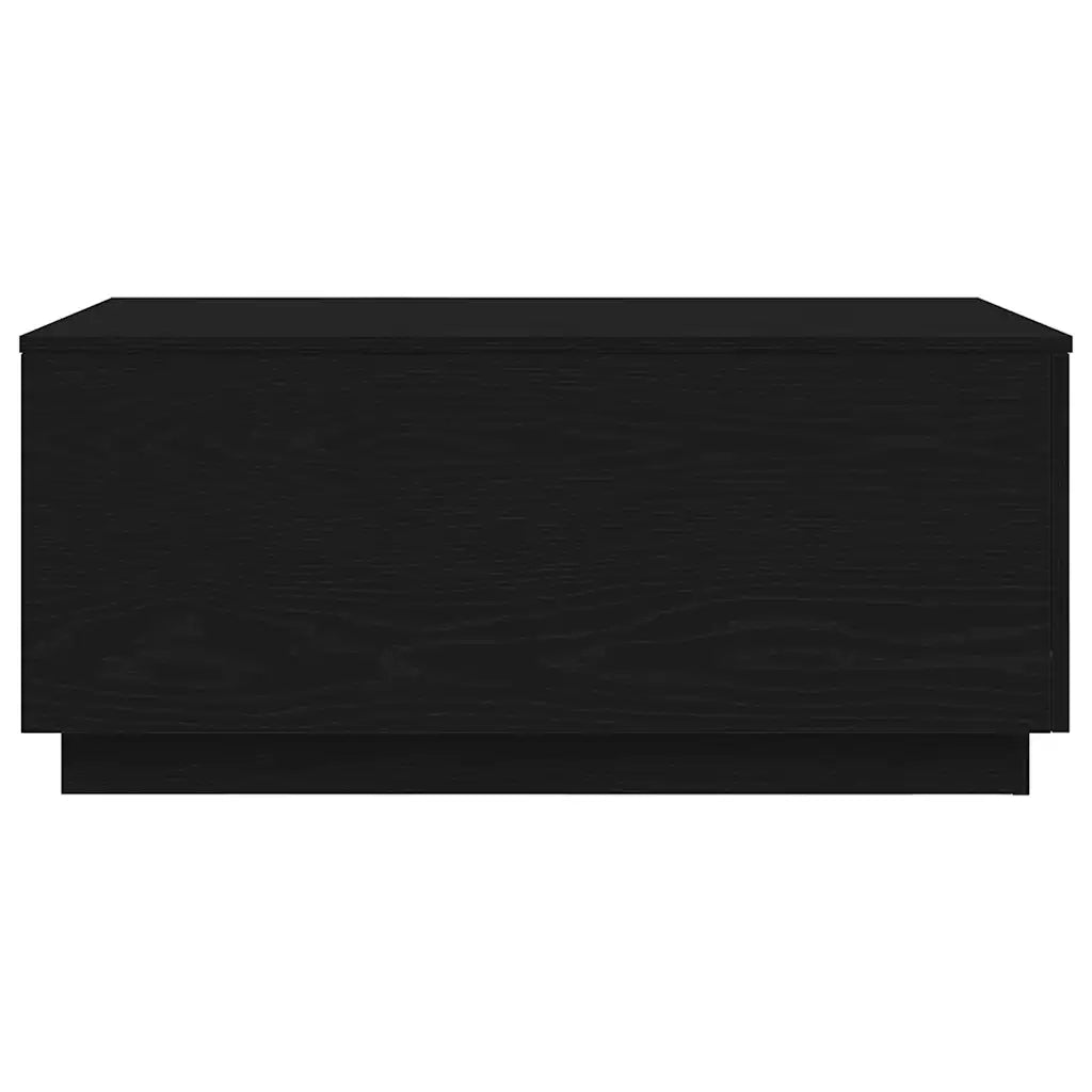 Tavolino da Soggiorno con Luci LED Rovere Nero 90x50x40 cm 862260