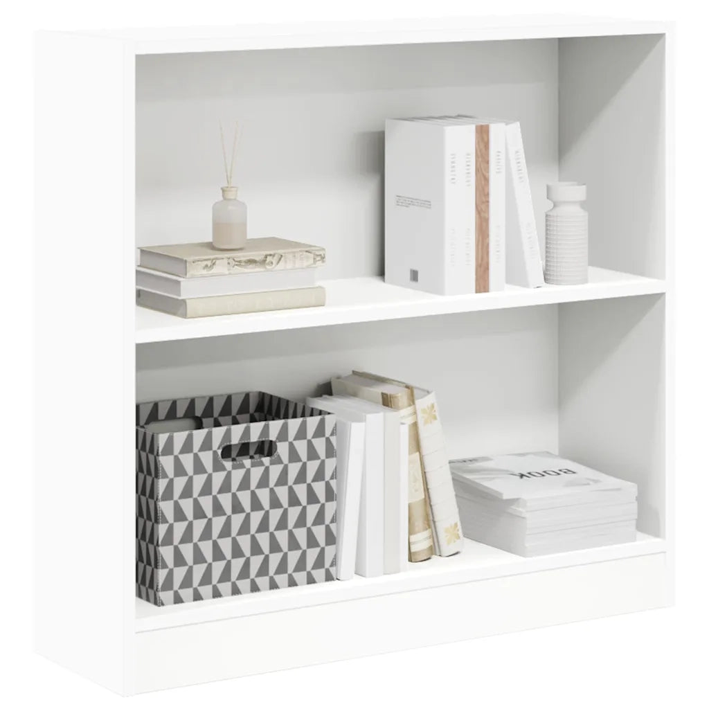 Libreria Bianca 80x24x75 cm in Legno Multistrato 800891