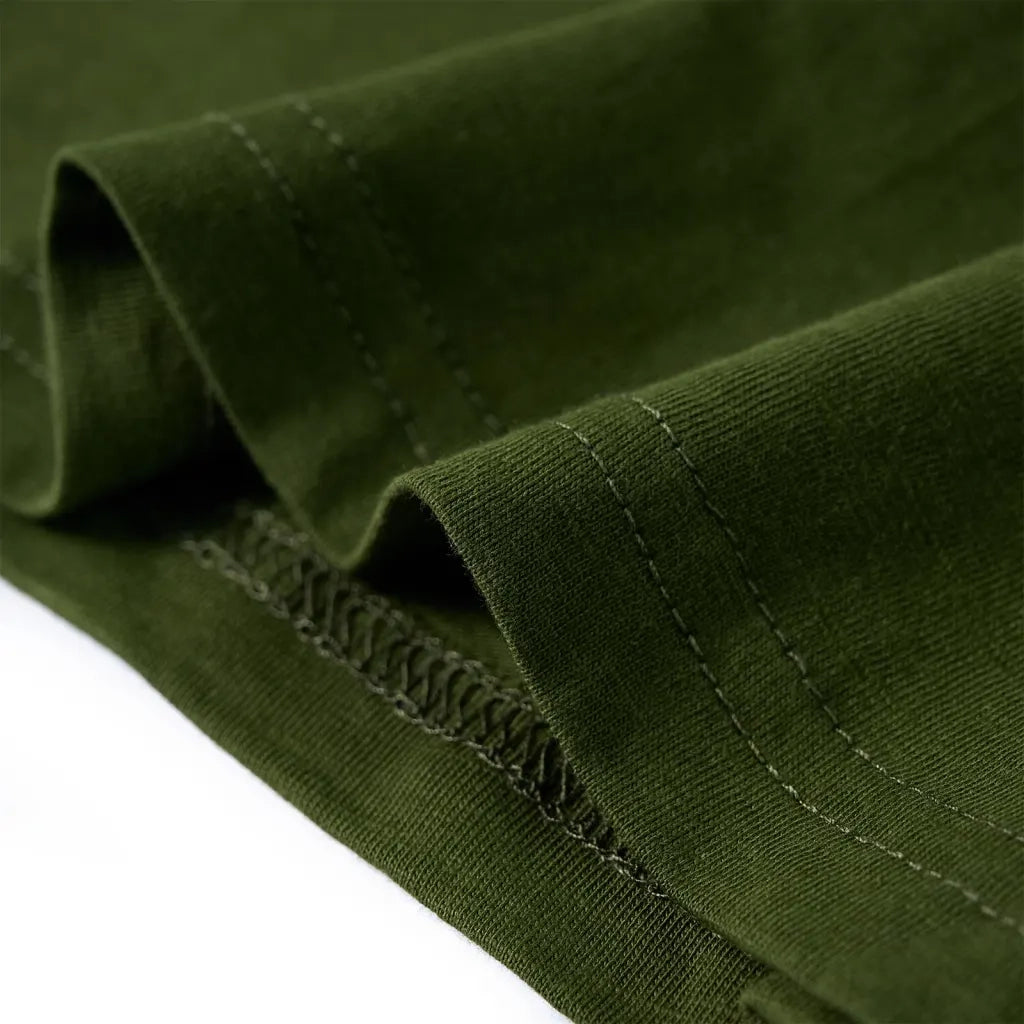 Maglietta per Bambini Maniche Lunghe Cachi Scuro 104 12635