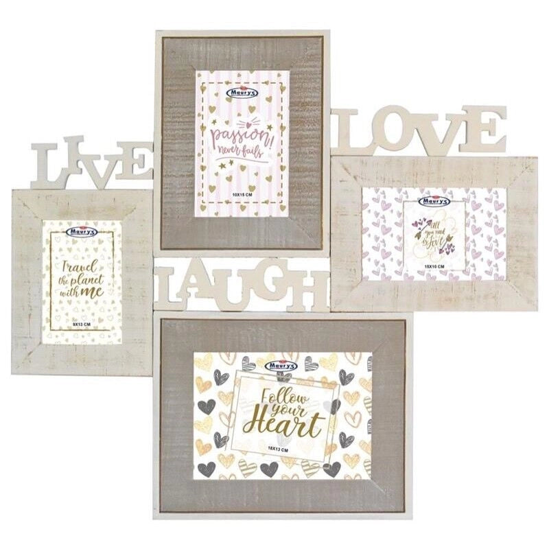 MAURY'S PORTA FOTO LIVE 51X47CM LOVE LAUGH