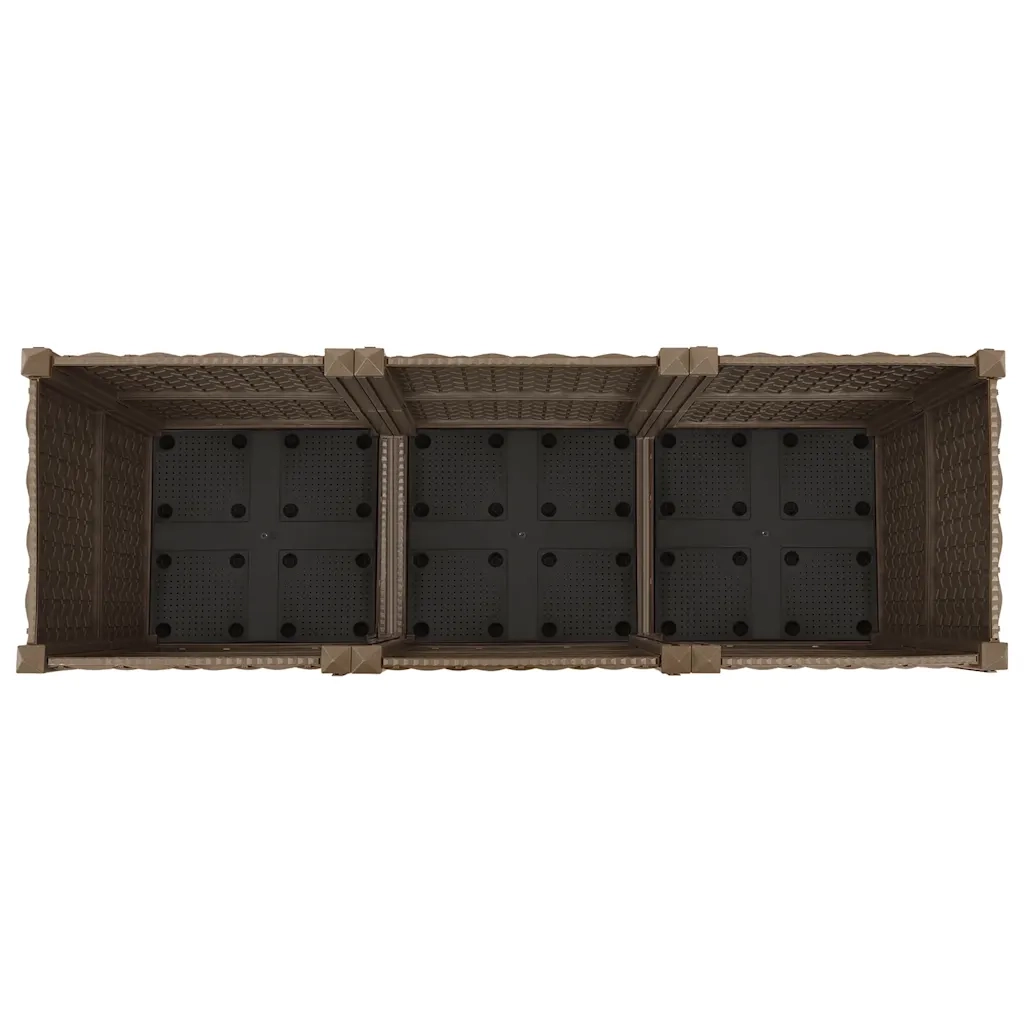 Letto rialzato 120x40x38 cm in polipropilene 316517