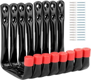 Organizzatore per attrezzi da giardino in acciaio - 8 pezzi - Nero - 12cm x 9cm
