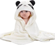 Badhanddoek per bambino con cappuccio - 80 x 80 cm - Fleece Coral Badhanddoek per bambino - Badhanddoek per bambino con cappuccio - Adatto per bambini e neonati - Unisex - 0-5 anni