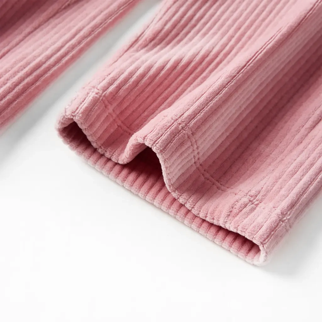 Pantaloni per Bambini in Velluto a Coste Rosa Chiaro 128 CFW6590105
