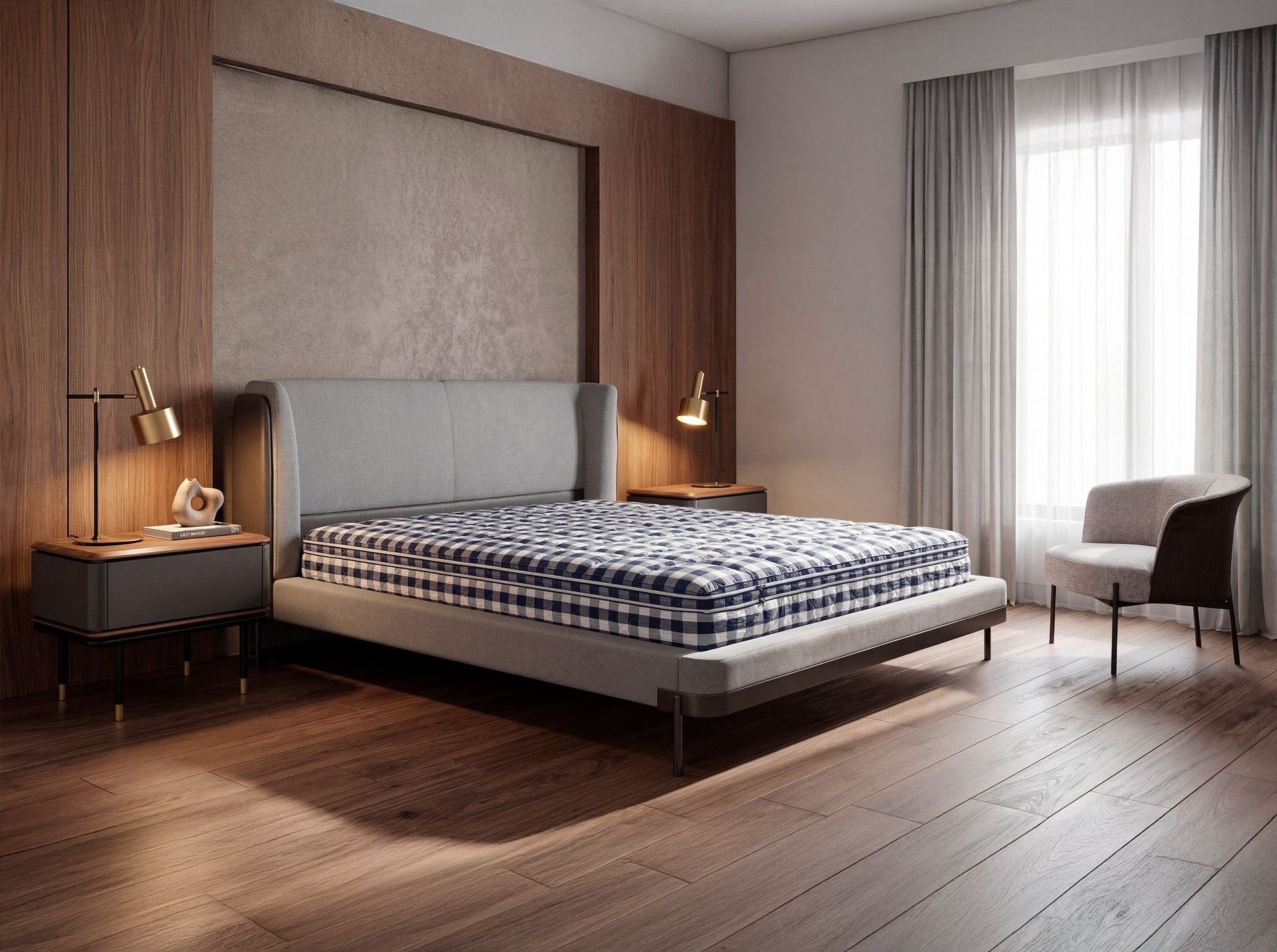 Materasso ibrido in lattice naturale con mini molle insacchettate Cooltex 160x200