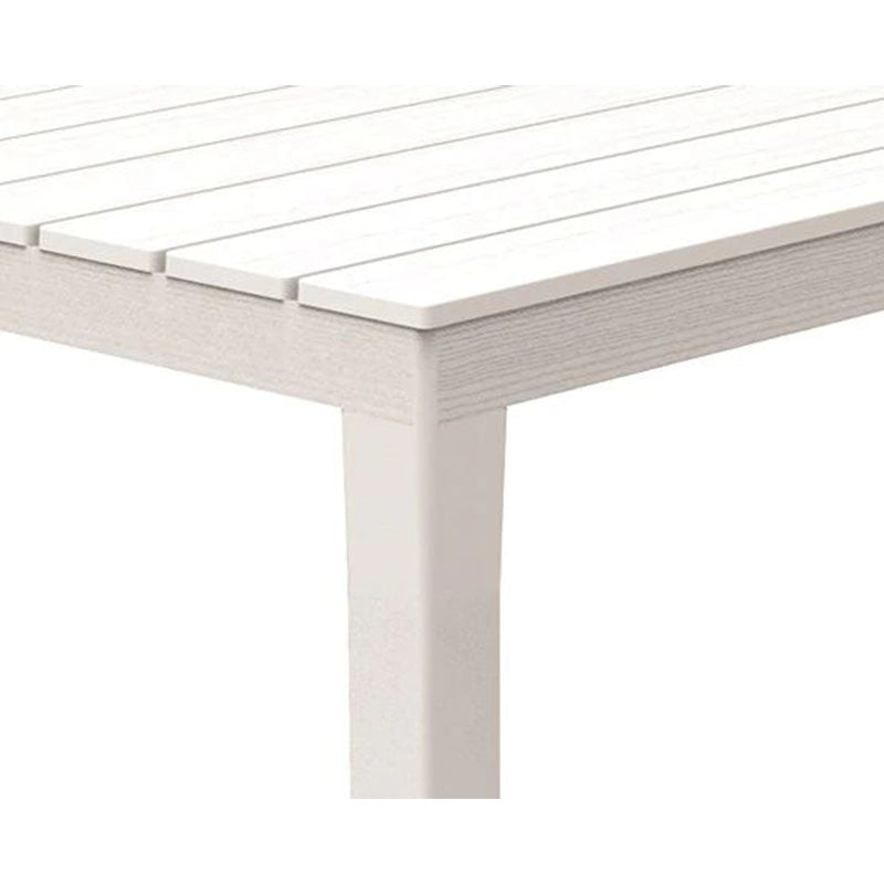 Tavolo Sumatra bianco da Esterno 138 x 80 cm