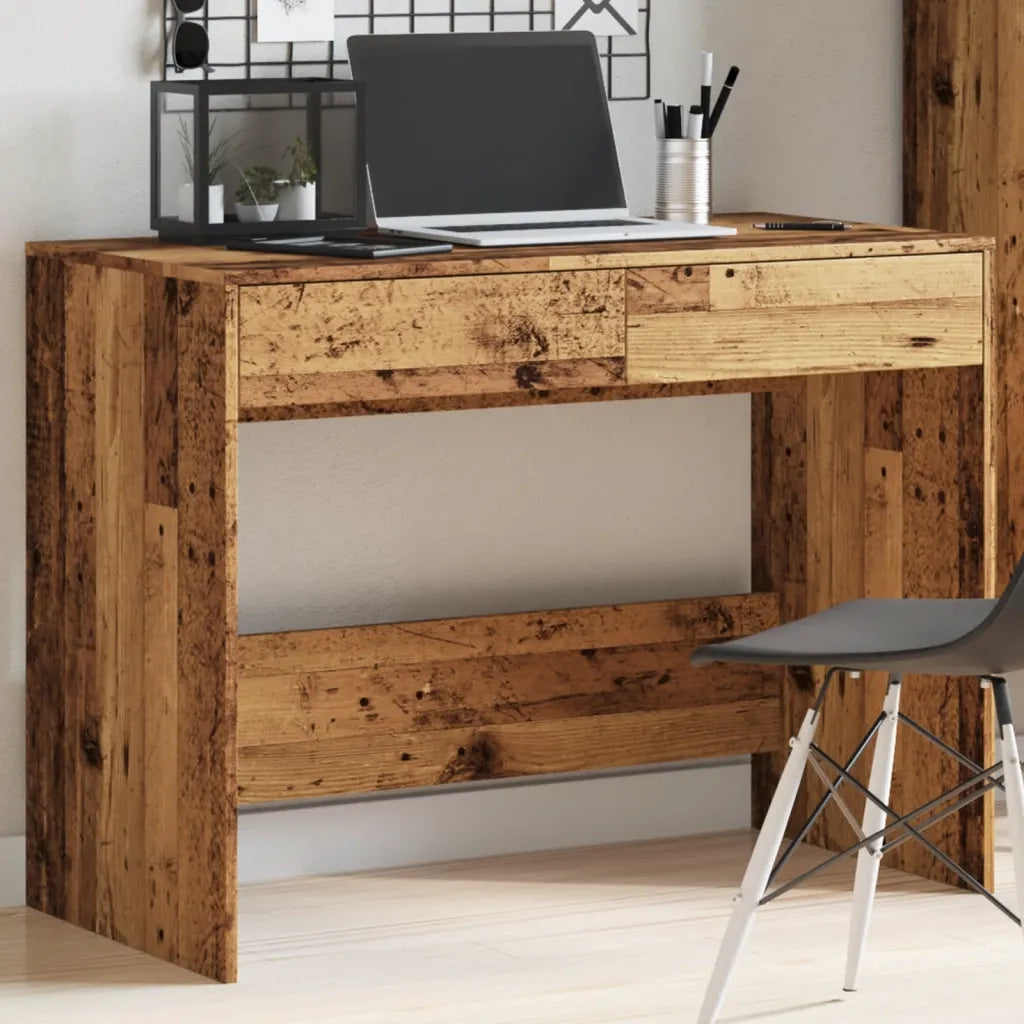 Scrivania Legno Antico 101x50x76,5 cm in Legno Multistrato 856764