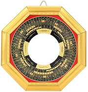 Specchio a forma di conca da parete, 13,5 cm - Decorazione Feng Shui con energia positiva - Specchio in legno da parete