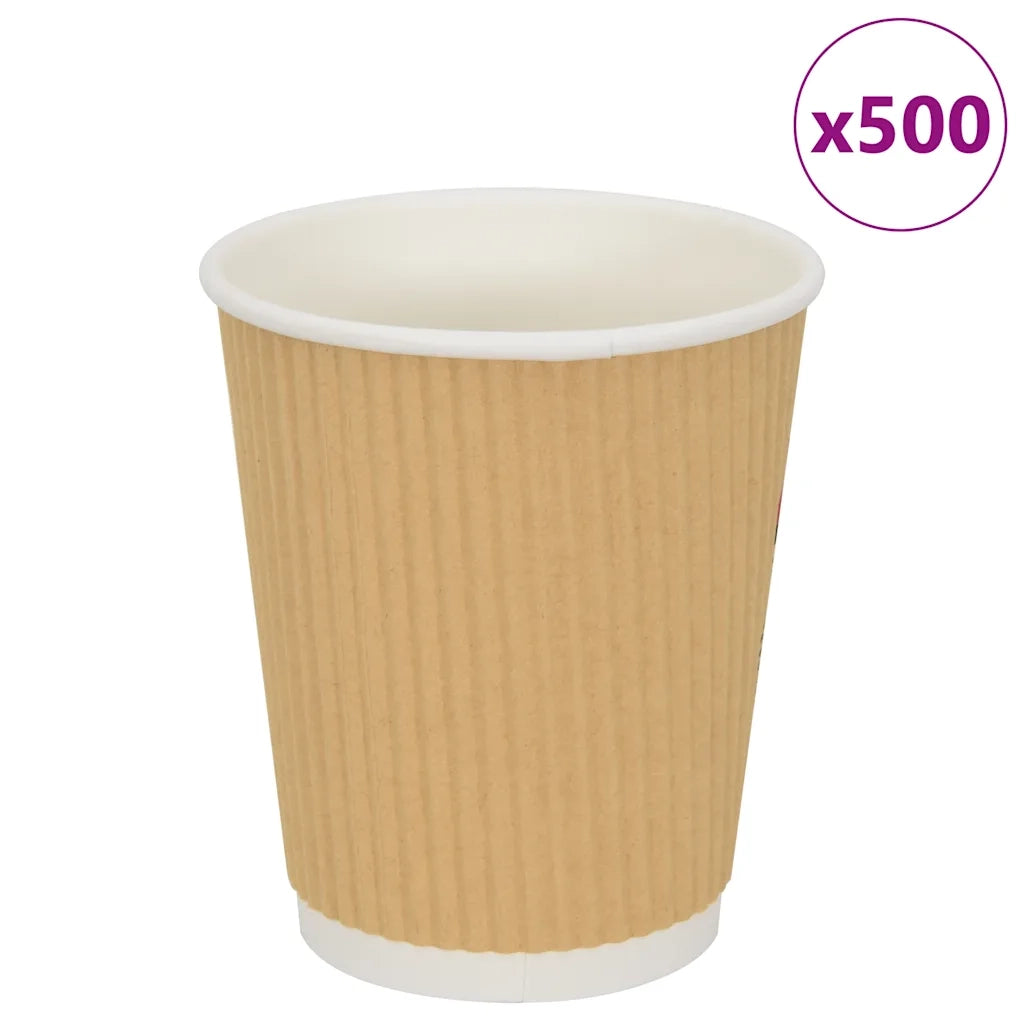Bicchieri da CaffÃ¨ in Carta 500 pz 8oz 200ml Marrone