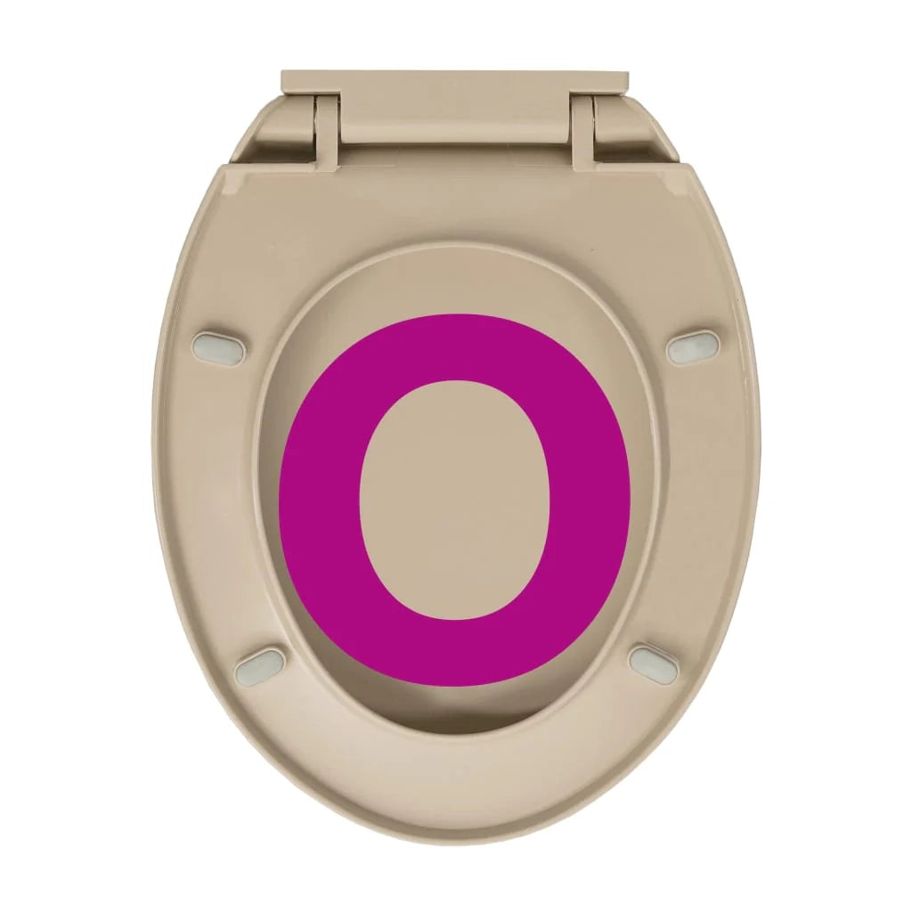 Sedile WC ovale beige con coperchio a chiusura ammortizzata 02_0002921
