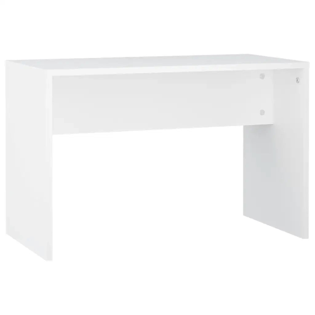 Set Tavolo da Toeletta | Tavolo da Trucco Bianco con LED in Legno Multistrato