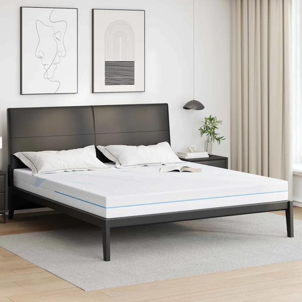 vidaXL Materasso Bianco 200 x 200 cm Schiuma