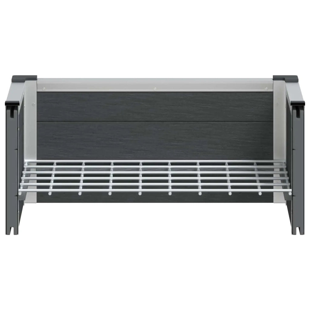 Letto rialzato da giardino Grigio 50 x 30 x 22 cm 42039079