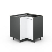 Vicco Mobile ad angolo cucina Bianco lucido 80.5 cm senza piano di lavoro