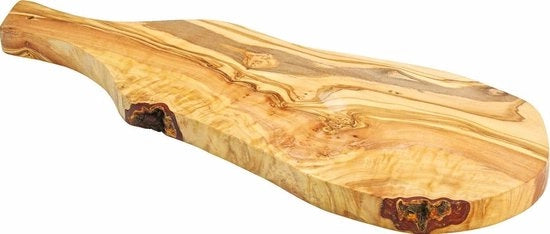 Tavolo per Formaggi e Affettati in Legno di Olivo con Maniglia (piccolo)