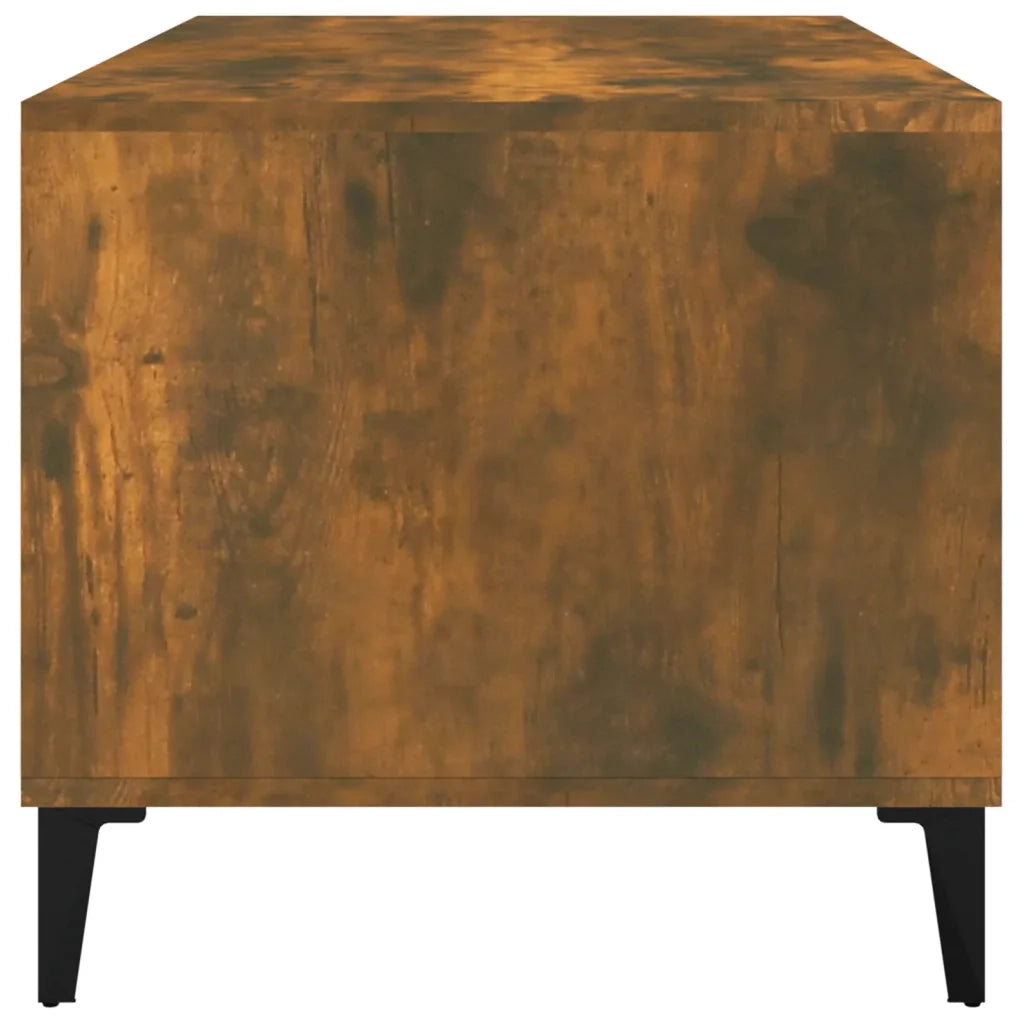 Tavolino da Salotto Rovere Fumo 90x49x45 cm Legno Multistrato cod mxl 26675