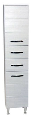 COLONNA BAGNO ANTONELLA 2 ANTE + 2 CASSETTI CM. 33X33X160 BIANCO PORTUNA