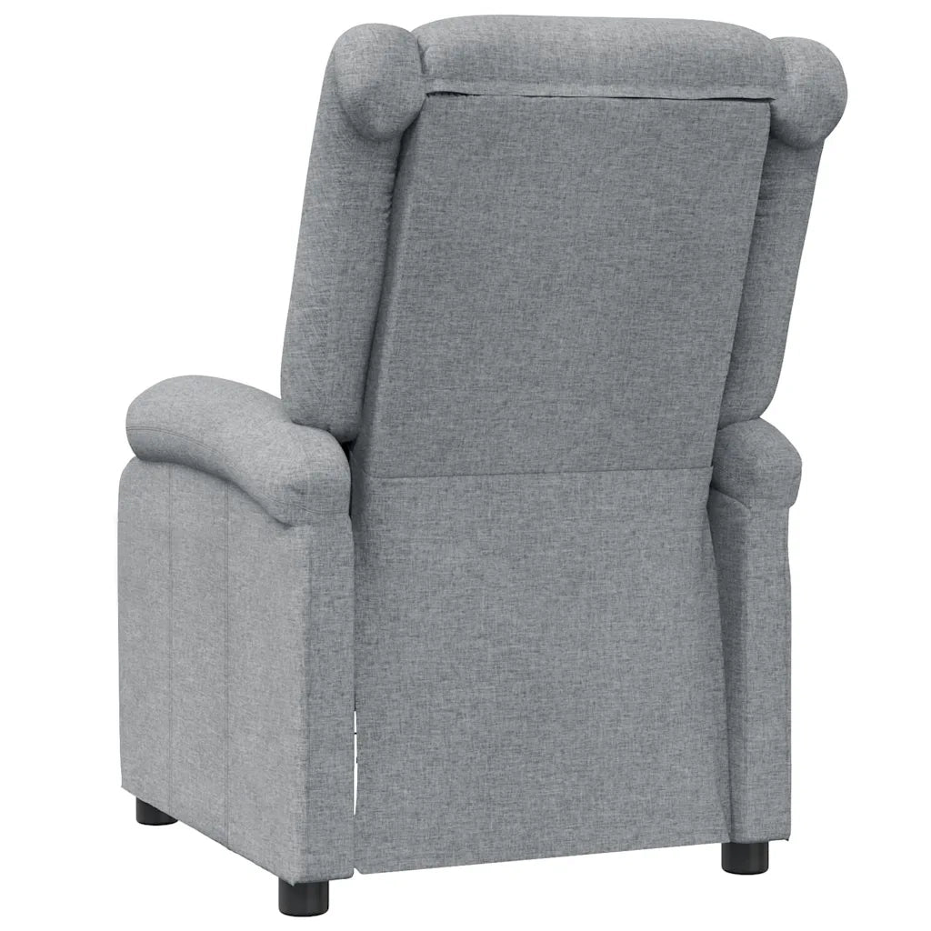 Divano Sedia-Poltrona Massaggiante in Tessuto Grigio Chiaro 470285