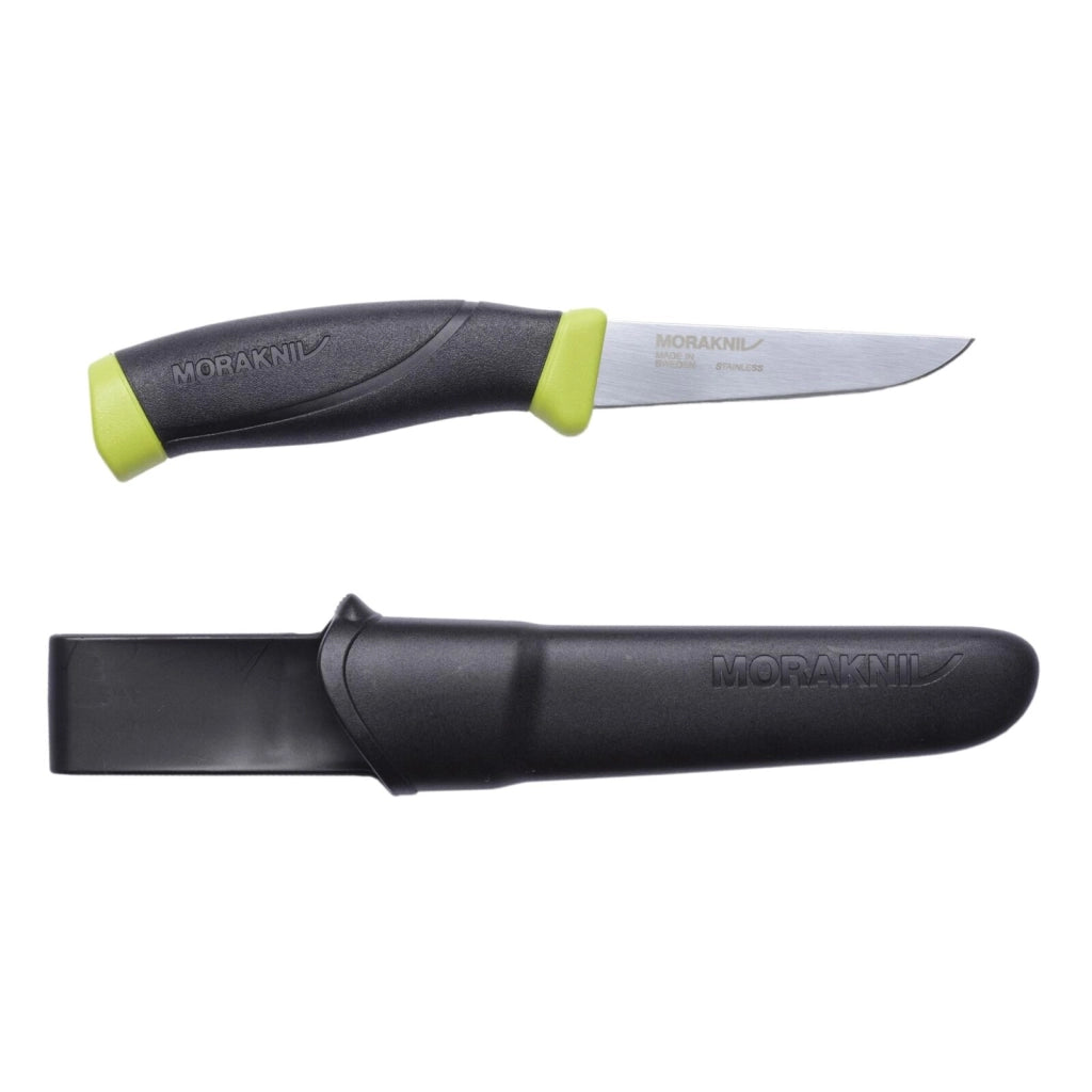 Morakniv M-12207 Companion Coltello da Filetto Lama in Acciaio Inossidabile Sandvik 12C27 Impugnatura Ergonomica Antiscivolo con Fodero colore Verde