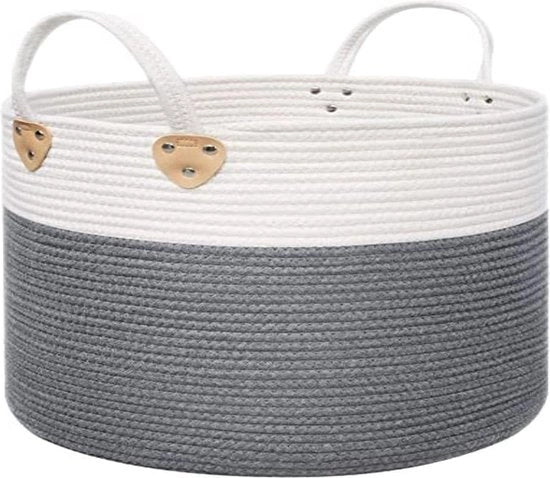 Tessuto di cotone per asciugatura, asciugamano a mano di cotone, 50 l, per giocattoli, abbigliamento, coperte, grigio-beige, 40 x 40 x 35 cm