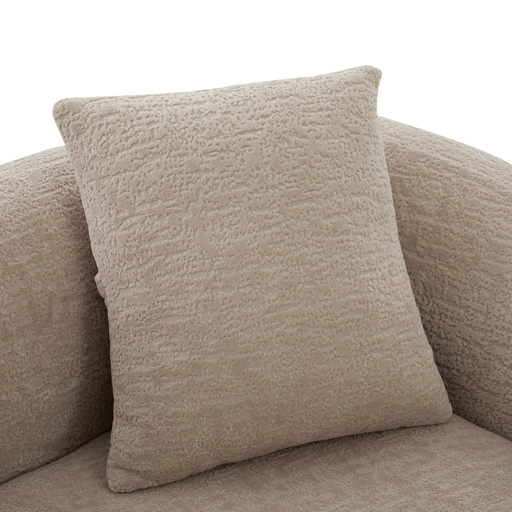 Divano letto convertibile a 2 posti con due cuscini e supporto ergonomico in chenille kaki 157 × 84 × 65 cm