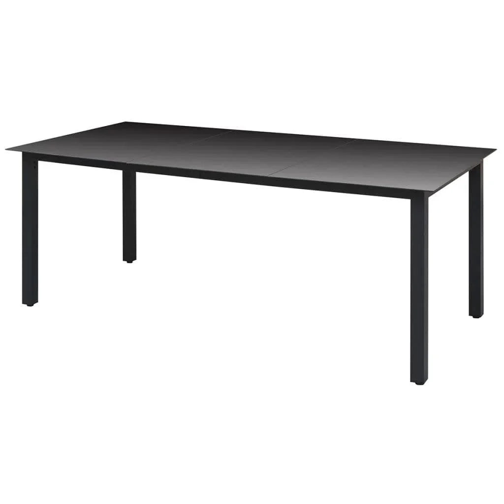 Set da pranzo da giardino in resina intrecciata nera da 9 pezzi e cuscini 02_0014918