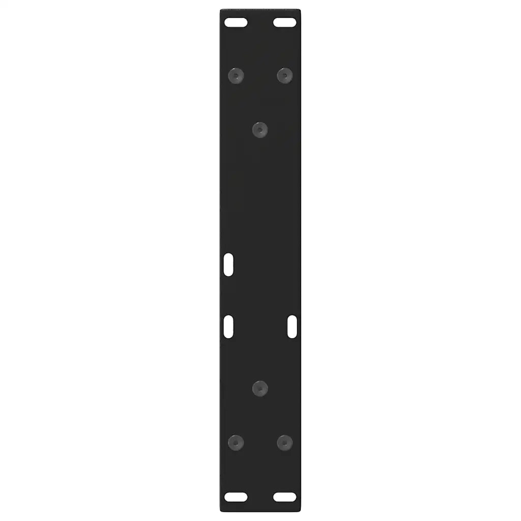 Gambe per Tavolino da Caff¨¨ a Forma di V 2 pz-Set di 2 Gamba per Tavolo Nere 40x(30-31,3) cm Acciaio 497740