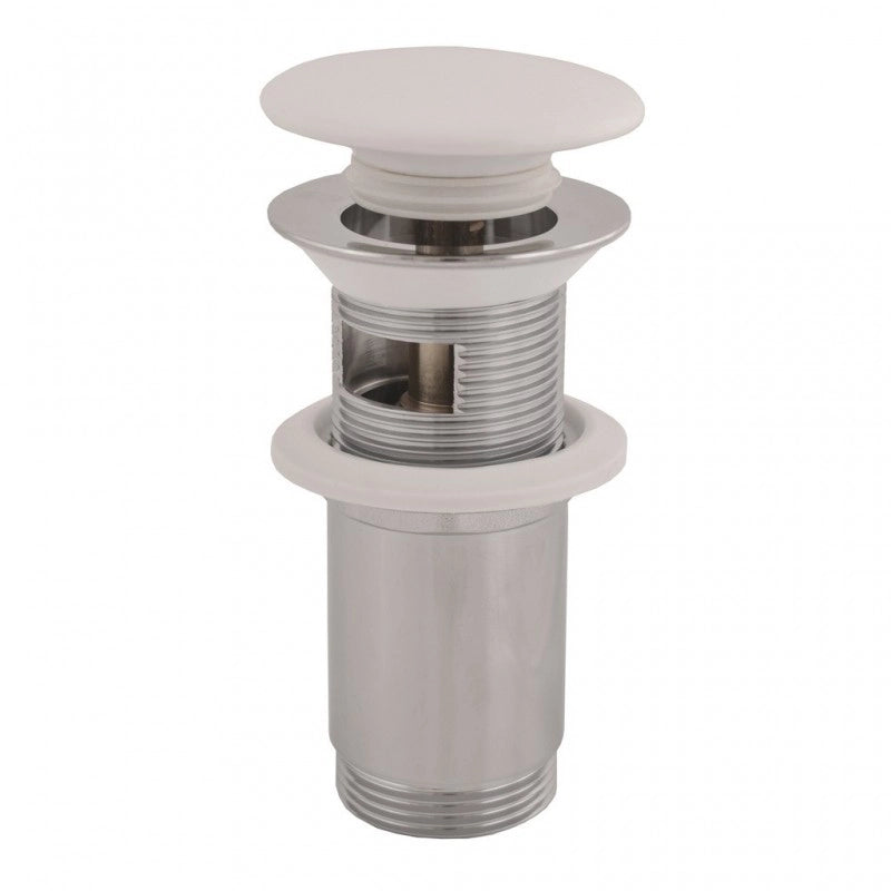 Miscelatore bidet COLORADO in ottone cromato bianco con sifone