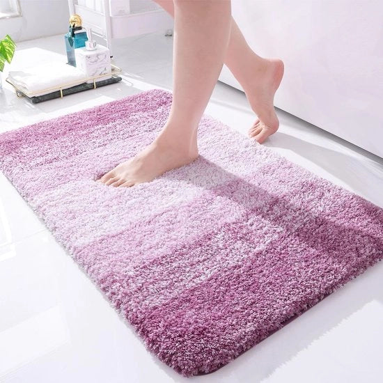 Matrice Antisfregio 40 x 60 cm - Microfibra - Superficie Alta - Soffice - Assorbente - Supporto in TPR Duraturo - Matrice da Bagno