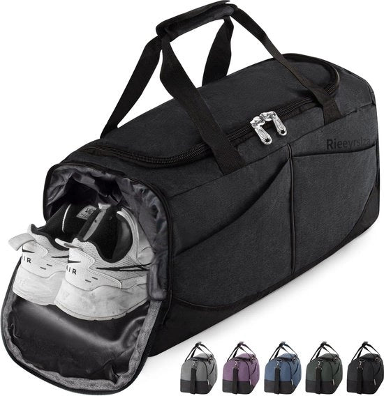 Borsa da viaggio per uomini con tasca per scarpe, borsa da sport, valigetta multifunzionale