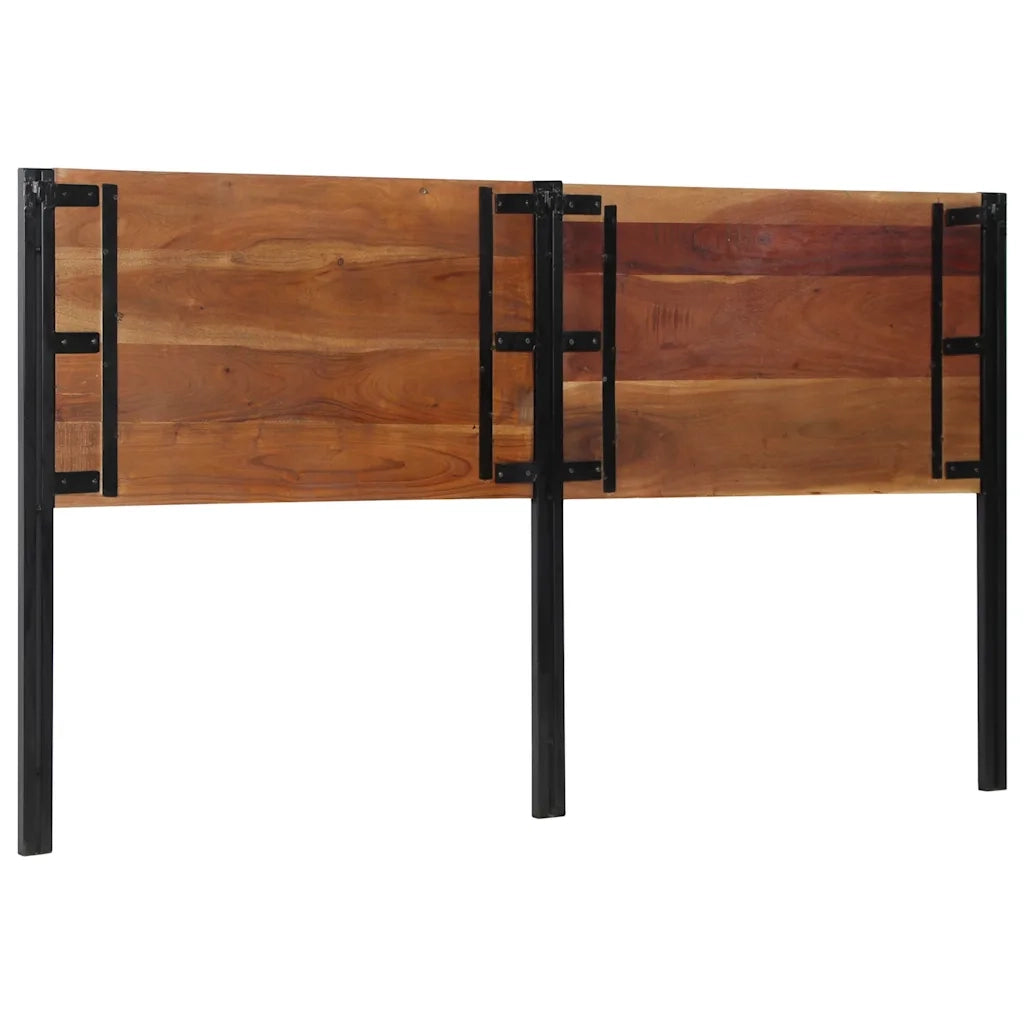 Testiera-Testata-Testiera Decorativa 180 cm in Legno Massello di Recupero e Ferro