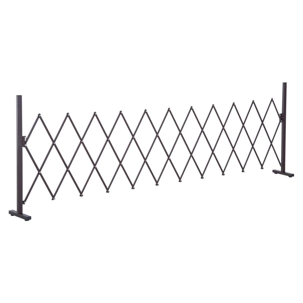 Cancello Estensibile per Giardino ¨C zephmum ¨C Alluminio Marrone 35-300cm