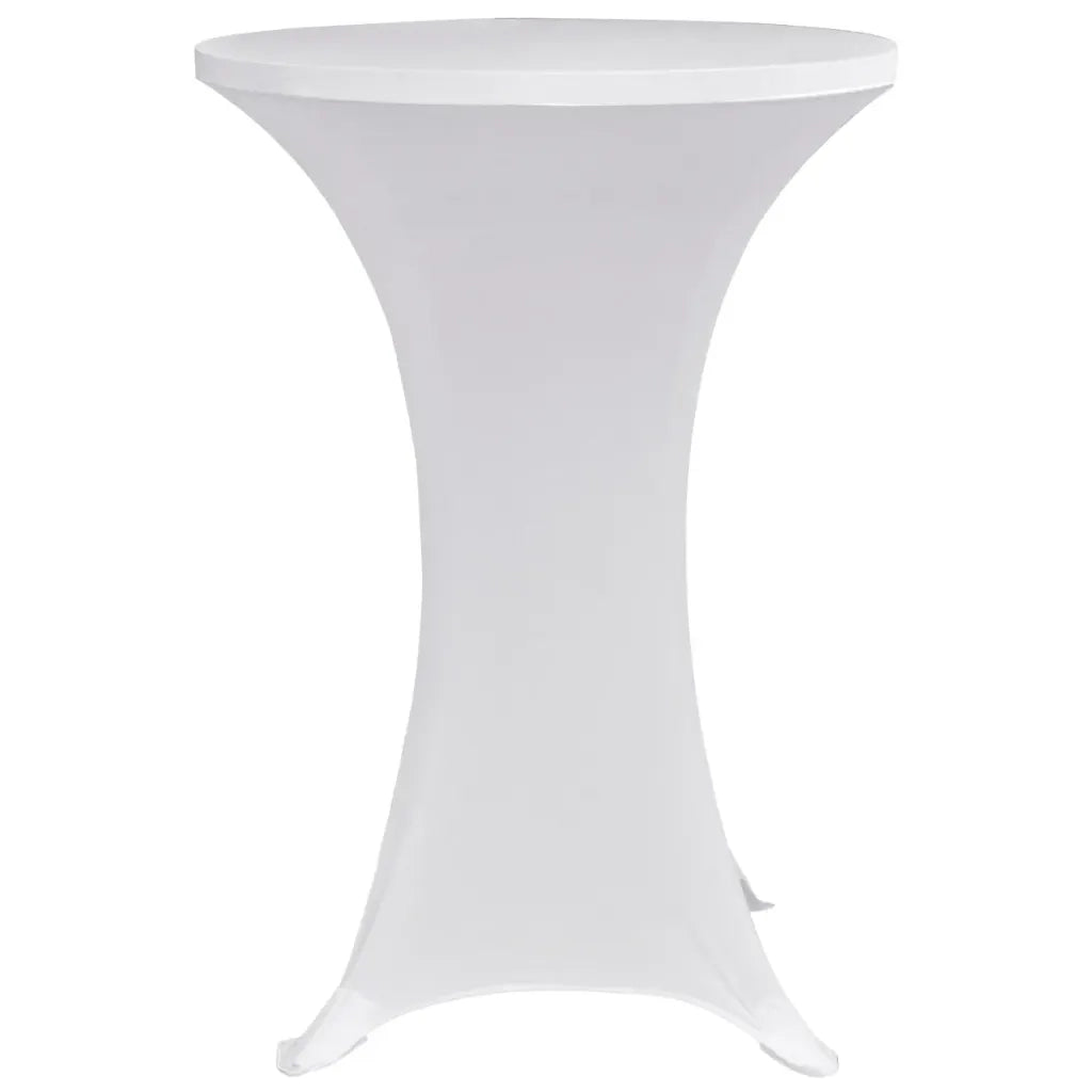 Coperture Verticali per Tavolo 4 pz Ã˜80 cm Bianco Elastico  cod mxl 78215