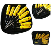 Trade Shop - Kit 8 Cacciaviti A Taglio Croce Cromo Vanadio Giraviti Con Punta Magnetica -