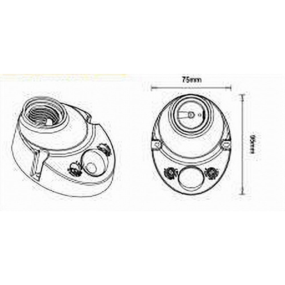 Trade Shop - Sensore Di Movimento 360° Pir Infrarossi Rilevatore Per Lampadine 60w E27 Ycb1061 -