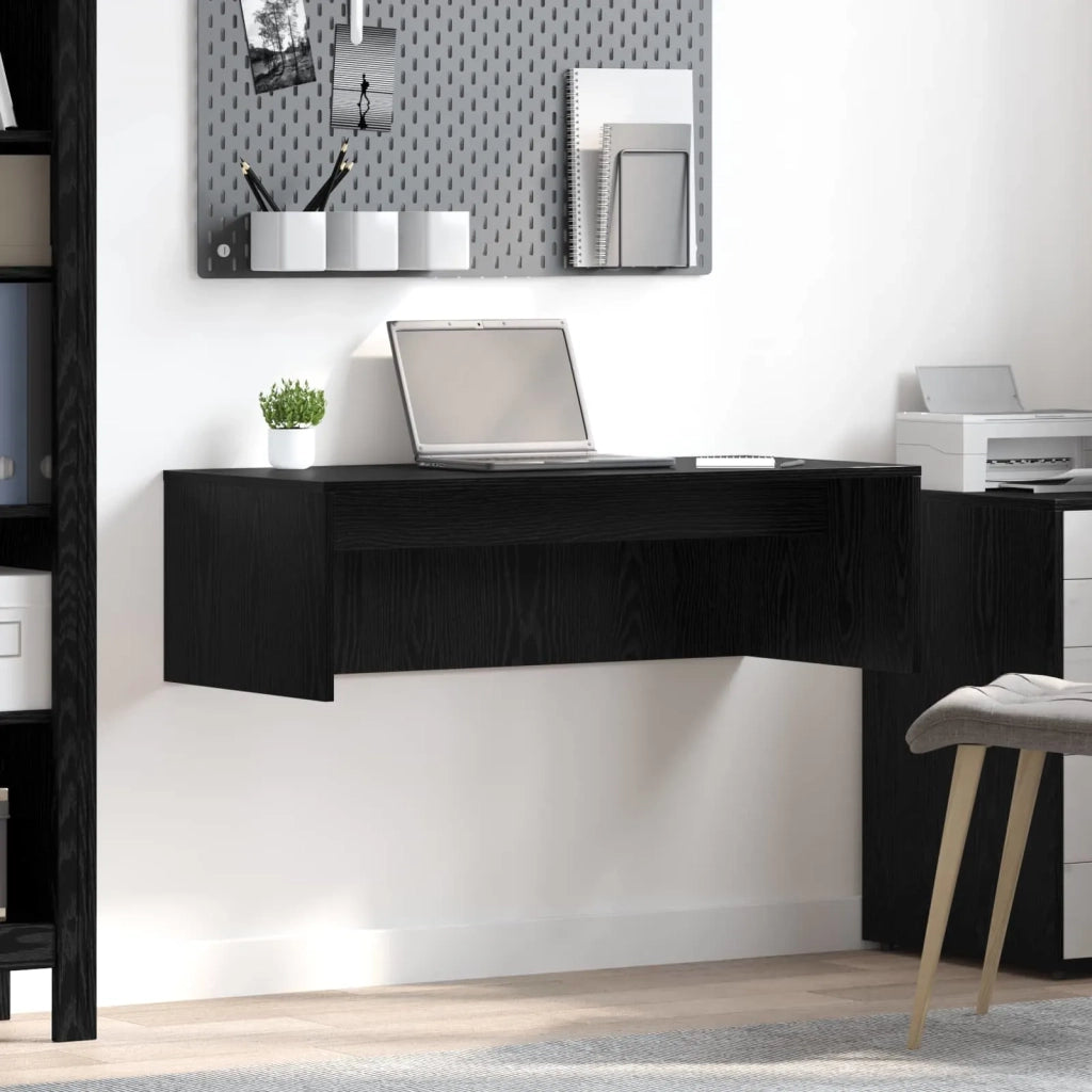 Scrivania a parete Rovere Nero 100 x 45 x 30 cm 891401