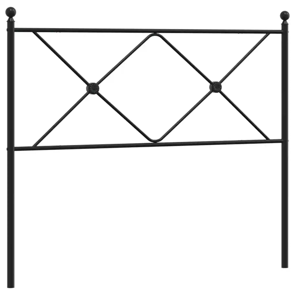 Testiera | Testata di Ricambio in Metallo Nero 107 cm