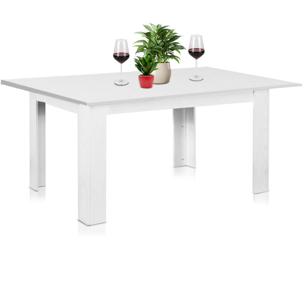 Tavolo Allungabile Cucina Sala Pranzo 110 a 150cm Bianco Frassinato Estensibile