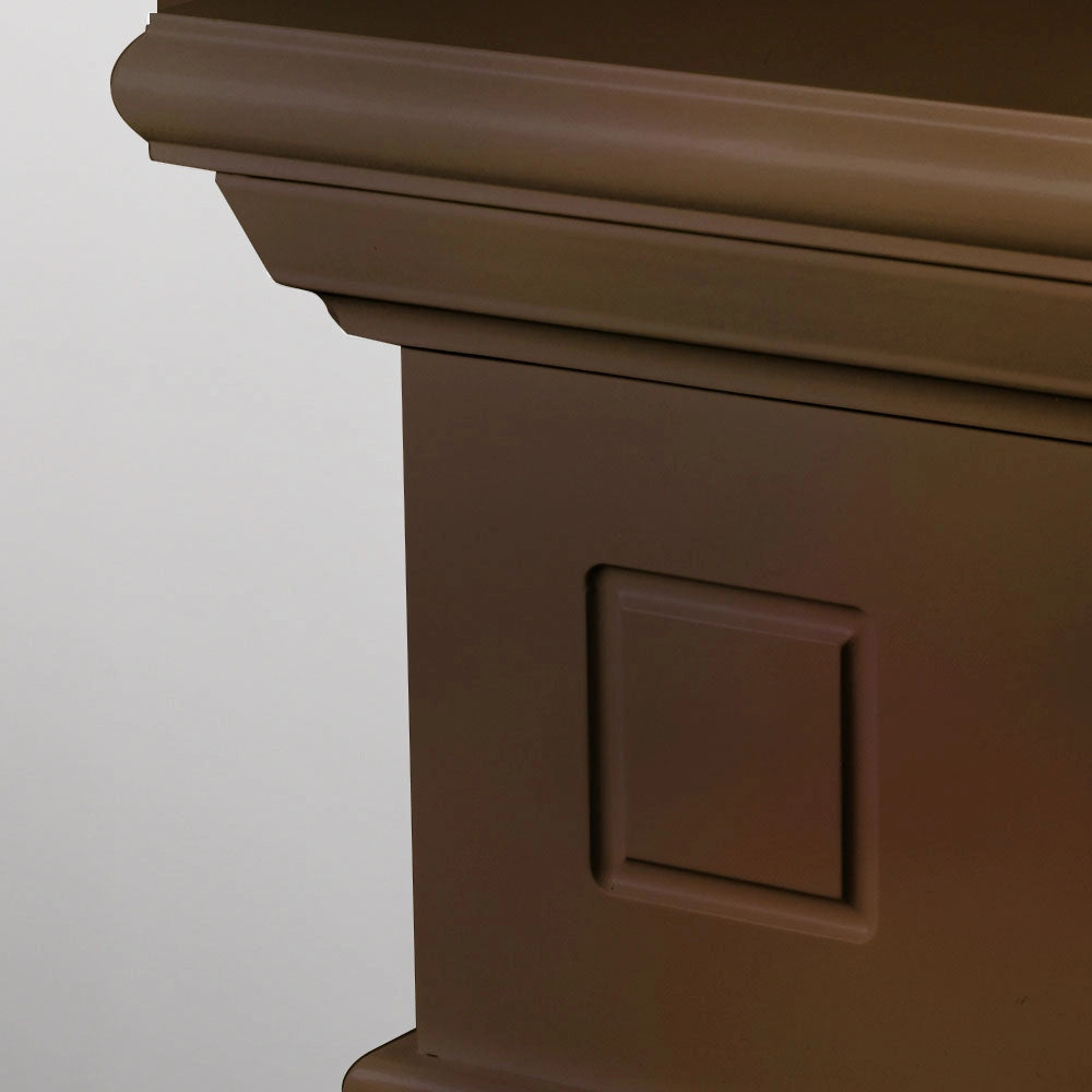 Camino elettrico caminetto da terra CAMBRIDGE in legno Noce 110x36x100h
