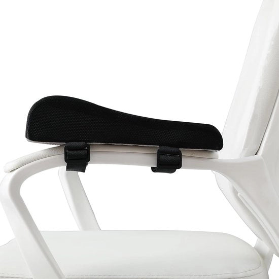Sostegno per braccio, gel, cuscino, cuscino per gomito, sostenimento di pressione, sedia da ufficio, sedia da gaming, schienale con schienale di schiuma di densità costante, progettato ergonomicamente, 25 x 8 x 6 cm (ergonomico)