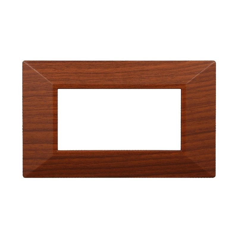 Placca Piramide Serie Moon 4P Colore Radica Compatibile Con Bticino Axolute